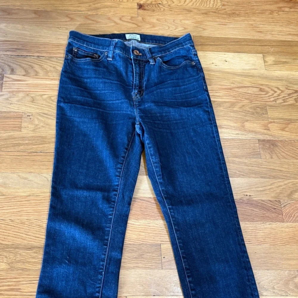 J Crew Lookout Jeans Woman 28 High Rise Skinny Stretch‎ Denim dark